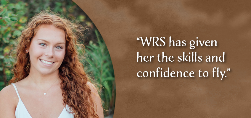 WRS has given her the skills and confidence to fly.